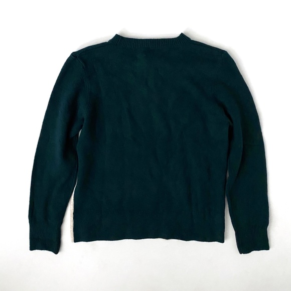 PINK Victoria's Secret Sweater Pullover Crewneck Soft Apres Ski Knit Green Nwt - Picture 2 of 3